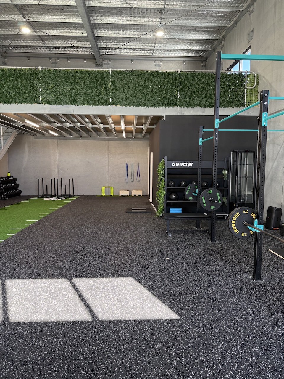 Athlete training at The Hub Morisset gym and rehabilitation facility